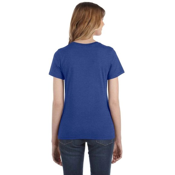 (2 for $15) Women's Basics Cotton T-Shirt Crew Neck Short Sleeve Solid Knit Top - Picture 7 of 8